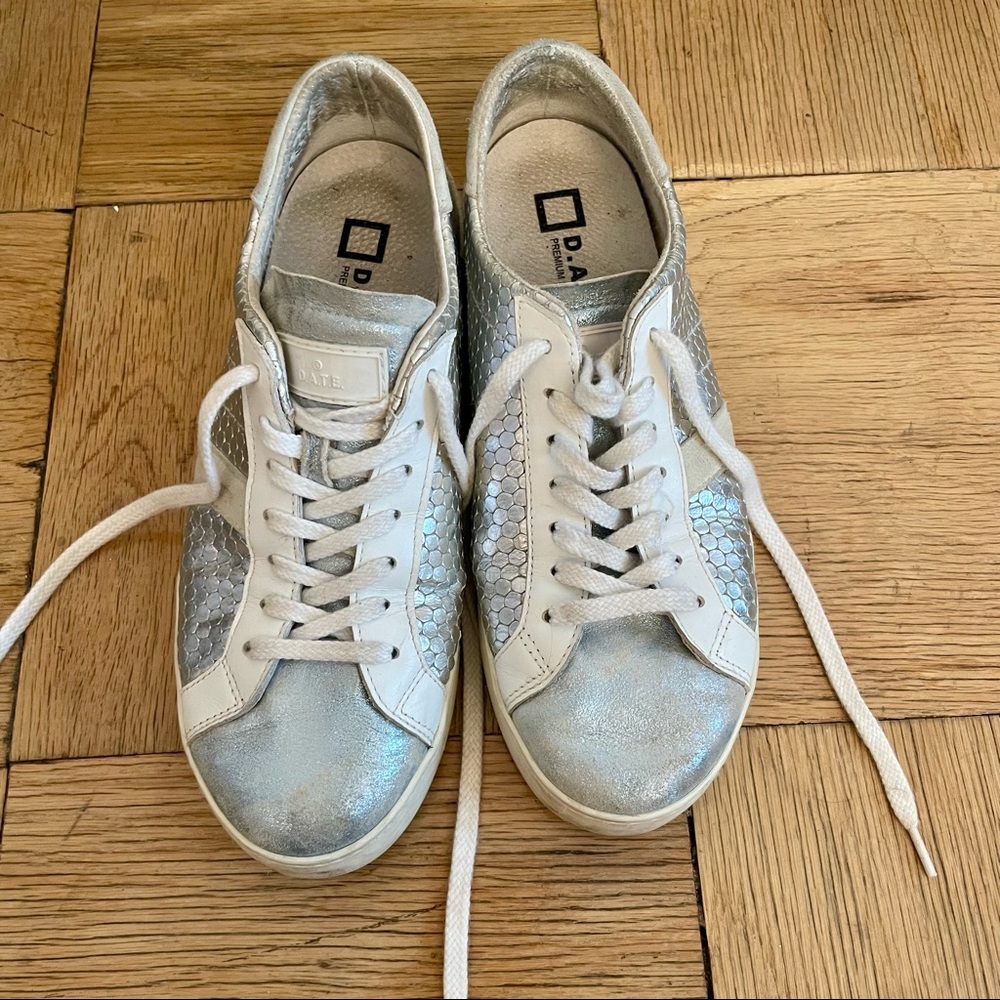 D.A.T.E. Premium Sneaker Brand Sneakers Color Silver